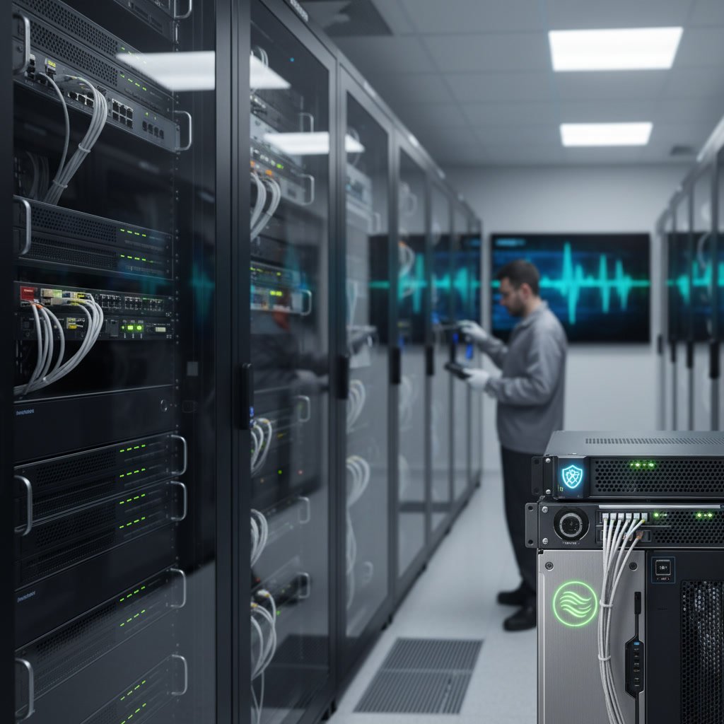 Secure cloud phone system infrastructure with redundant connections
